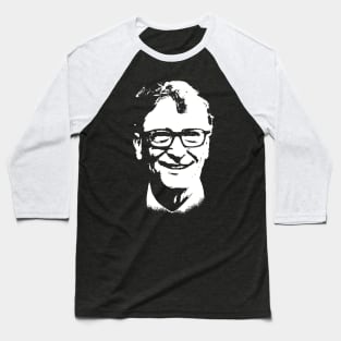 Bill Gates Portrait Baseball T-Shirt